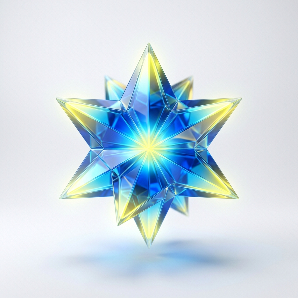 3D Glass Star